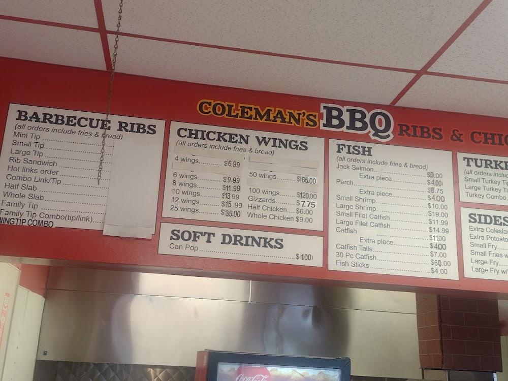 Coleman's BBQ Elgin Menu image 3
